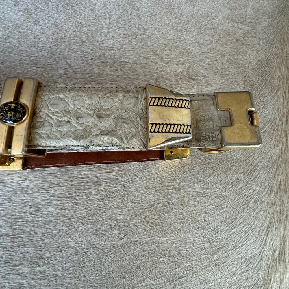 Dos de oro crocodile belt- duuuude- vintage - Picture 14 of 16